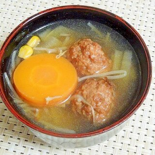 肉だんご入りほんのりカレースープ